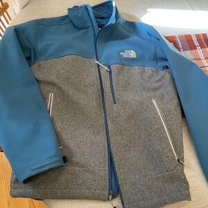 The North Face Men's Teal and Gray Performance Jacket